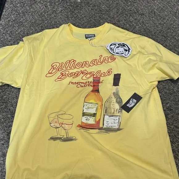 Billionaire Boys Club Yellow International Cuisine Tee - Picture 1 of 3